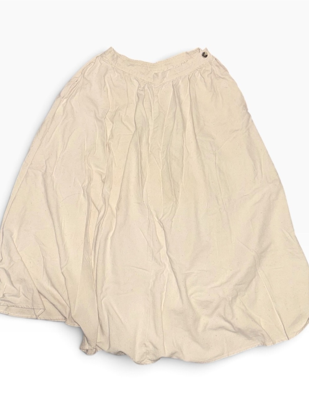 Vintage 70s 100% raw silk A-line skirt Sz XS